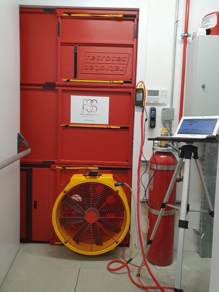 Sistem Odası Oda Sızdırmazlık Testi – Kapı Fan Kurulumu