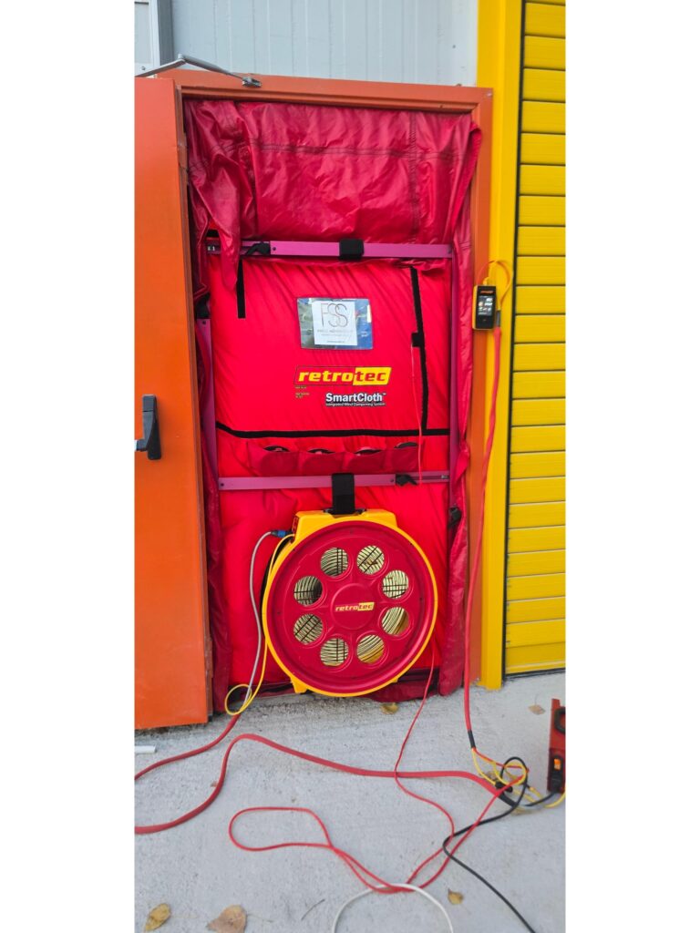 Gazlı söndürme sistemlerinde kaçak analizi ve hold time ölçümü